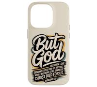 mais Dieu, Alors Que Nous étions Encore pécheurs, Christ est Mort (Romains 5:8) Coque pour iPhone 14 Pro