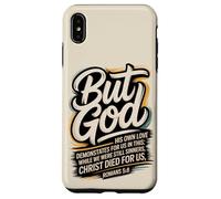 mais Dieu, Alors Que Nous étions Encore pécheurs, Christ est Mort (Romains 5:8) Coque pour iPhone XS Max