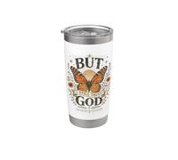 Mais j'ai toujours confiance en Dieu, foi chrétienne, papillon Gobelet isotherme en acier inoxydable double paroi