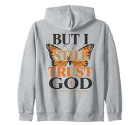 mais J'Ai Toujours Confiance en Dieu, Foi chrétienne, Papillon Sweat à Capuche