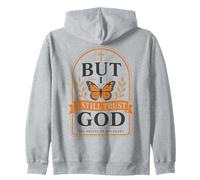 mais Je Fais Toujours Confiance à Dieu, à la Foi chrétienne, au Papillon, à Jésus Sweat à Capuche