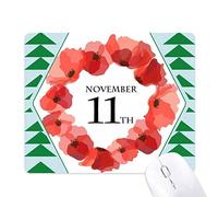 - maïs poppy garland le jour du souvenir tapis de souris green pine tree tapis en caoutchouc