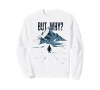 mais Pourquoi Un mème de randonnée Funny Penguin Mountain Sweatshirt