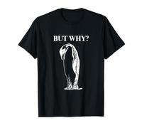 mais Pourquoi Un mème Viral Vintage existentiel Amusant de Penguin T-Shirt