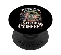 Mais qu'en est-il du deuxième café - café drôle PopSockets PopGrip Adhésif