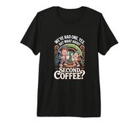 mais qu'en est-il du deuxième café - café drôle T-Shirt Haut de Gamme