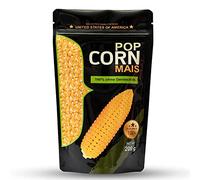Maïs soufflé d'Amérique dans un emballage de protection des arômes sans OGM pour machine à pop-corn, popper à air, casserole ou micro-ondes (1x200g)