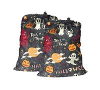 Maishijie Lot de 2 sacs cadeaux géants, pour cadeaux, anniversaire, mariage, Noël, rangement, linge (Dessin)