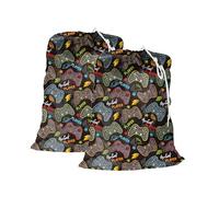 Maishijie Lot de 2 sacs cadeaux géants, pour cadeaux, anniversaire, mariage, Noël, rangement, linge (Games Console-L)