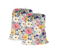 Maishijie Lot de 2 sacs cadeaux géants, pour cadeaux, anniversaire, mariage, Noël, rangement, linge (Winter-L)