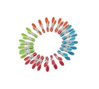 Maishijie Lot de 24 Pinces à Linge en Plastique antidérapantes pour séchage à l'air Libre (6 Verts, 6 Rouges, 6 Bleus, 6 Oranges)