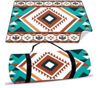 MAISITOO Tapis Pique-Nique 200x200 cm - Grande Couverture Imperméable et Isolée Extérieure, Nappe Pliable avec Poignée pour Plage, Camping, Jardin, Voyage, Famille et Activités en Plein Air