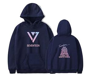 Maisley 2019 Unisex Seventeen Sweat à Capuche Kpop Seventeen Hoodies S.Coups JEONGHAN Joshua Jun Hoshi Wonwoo Woozi DK MINGYU THE8 SEUNGKWAN Vernon Dino Fans Pull Hoodie Sweatshirt Tops