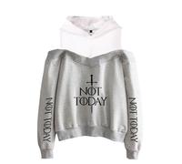 Maisley Arya Stark Not Today Pull Sexy à épaules dénudées Sweats à Capuche Arya Stark Tops Not Today Sweatshirt Arya Stark Sweat Tops