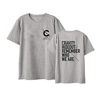 Maisley CRAVITY Tshirt Hideout: Remember Who WE are Album T-Shirt Coréen Mode D'été Sport Col Rond pour Manche Courte