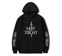 Maisley Drame Télévisé Un Chant de Glace et de feu Sweats à Capuche Vrac Arya Stark Sweat Pull Arya Stark Sweatshirt Not Today Sweats à Capuche