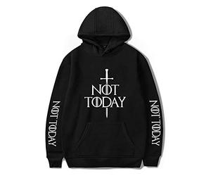 Maisley Drame Télévisé Un Chant de Glace et de feu Sweats à Capuche Vrac Arya Stark Sweat Pull Arya Stark Sweatshirt Not Today Sweats à Capuche