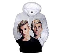 Maisley Marcus&Martinus Sweats à Capuche Dessin Chanteur de Jumeaux Sweatshirt Mode Décontractée Pullover Sweat Pull Tops