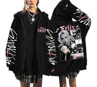 Maisley StrayKids Sweats à Capuche Zippé SKZ Album Doit Sport Harajuku Streetwear Y2K Sweatshirt BangChan Lee Know Changbin Hyunjin Han Felix Seungmin I.N Mode Loose Tops