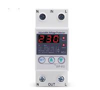 Maison 230VAC 40A 63A 80A, sur et sous-valeur réglable, relais automatique haute et basse tension, 1 pièce Interrupteur automatique (Size : 40A LCD)