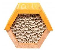 Maison à abeilles hexagonale - L 14,6 x l 14,8 x H 12,8 cm