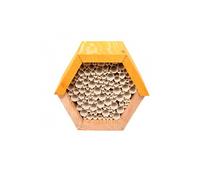 Maison à abeilles hexagonale - L 14,6 x l 14,8 x H 12,8 cm