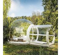 Maison à bulles gonflable, tente à bulles à tunnel unique, dôme de jardin, maison à écran transparent/camping panoramique en plein air, convient pour une fête de méditation seule (500 cm)