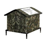 Maison À Chat Sauvage Extérieur,Abri Isolé Résistant aux Intempéries - Abri pour Chien Chaud avec Surélevé,pour Animaux De Compagnie Chaton Petit Animal Intérieur Extérieur Jardin Patio Balcon Garage