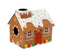 Puckator – Maison à chats – Maison pain d'épice DIY 100% en carton