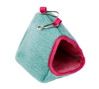Maison à fourrure - Retraite de petites créatures, niche pour petits mammifères pour s'amuser dans la cage, hamac en peluche avec crochet de suspension, abri pour animaux, refuge reposant pour coin de