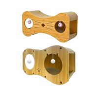 Maison À Gratter Pour Chat - Maison Pour Chat Avec Design Tunnel, Double Couche, Anti-Ennui | Panneau De Grattage En Carton Ondulé - adapté à l'Intérieur et Extérieur, Salon, Coin, Sol, Jeu pour Anima