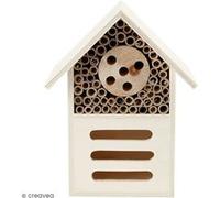 Maison à insectes en bois - 14 x 18 x 9 cm Marron G