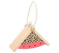 Maison à Insectes en Bois, Abri pour Abeilles Durable | Résistant aux intempéries, Non toxique, Idéal pour les jardins, Fournit un sûr pour les insectes, Construction en bambou
