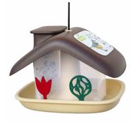 Maison À Oiseaux Domek Braun/Beige Niche Nids Boîte À Oiseaux TOP