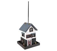 Maison À Oiseaux En Bois Flamingo 19x19x25 Cm Avec Corde Et Trous De Drainage