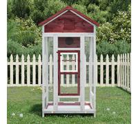 Maison à Oiseaux Enclos Volière Jardin Extérieure Bois Massif de Pin vidaXL
