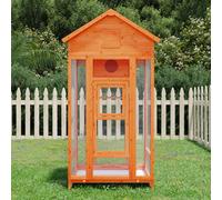 Maison à Oiseaux Enclos Volière Jardin Extérieure Bois Massif de Pin vidaXL