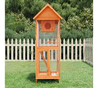 Maison à Oiseaux Enclos Volière Jardin Extérieure Bois Massif de Pin vidaXL