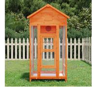 Maison à oiseaux marron 91,5x53x170 cm bois massif de pin
