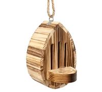 Maison à papillons de jardin - Abri ailé de cour, outil d'alimentation en forme de goutte d'eau | Zone d'exposition de sanctuaire en bois, balcon et pollinisateur, unité de soutien pour décoration de