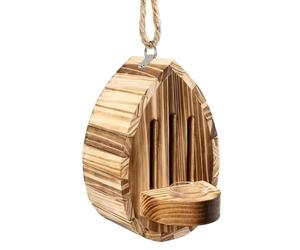 Maison à papillons de jardin - Abri ailé de cour, outil d'alimentation en forme de goutte d'eau | Zone d'exposition de sanctuaire en bois, balcon et pollinisateur, unité de soutien pour décoration de