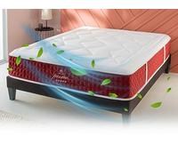 Maison Aubertin Matelas Passion 140x200 cm, Ép 32 cm, Lit 2 Places, 759 Ressorts Ensachés et Mémoire de Forme Haute Densité 60 kg/m³, Soutien Ferme, Ergonomique et Orthopédique, Chambre Adulte