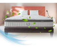 Maison Aubertin Matelas Signature 160x200 cm, Ép 30 cm, Lit 2 Places, 859 Ressorts Ensachés et Mémoire de Forme Haute Densité 60 kg/m³, Soutien Ferme, Ergonomique et Orthopédique, Chambre Adulte