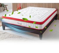 Maison Aubertin Matelas Suprême 180x200, 24 cm Ép, Lit 2 Personnes, Mémoire de Forme Haute Densité 60 kg/m³, Soulage Le Mal de Dos, Soutien Ferme et Orthopédique, Chambre Adulte