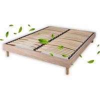 Sommier à lattes en KIT- Bois - Couleur naturelle 160x200 CM Naturel