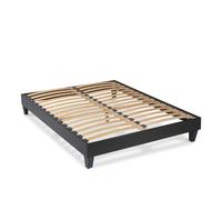 Sommier monolattes Blandice noir - 160 x 200 cm
