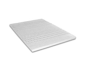 Maison Aubertin Surmatelas 140x190 cm - Surmatelas Mousse Mémoire de Forme 6cm. Gel Refresh Haute Densité. Ultra Respirante. Moelleux. Soutien Semi Ferme - 7 Zones de Confort. Oeko-Tex CertiPur