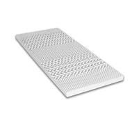 Maison Aubertin Surmatelas 90x190 cm - Surmatelas Mousse Mémoire de Forme 6cm. Gel Refresh Haute Densité. Ultra Respirante. Moelleux. Soutien Semi Ferme - 7 Zones de Confort. Oeko-Tex CertiPur