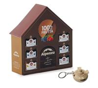 Maison avec 6 compotes 100% de fruits 28g (total 168g) et porte-clés de l'amitié valdostana