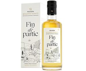 Maison Benjamin Kuentz - Whisky Français Fin de Partie - Whisky Single Malt - Gourmand, Fruité, Épicé - Affiné en Ex-fût de Chêne - 46% vol. Alcool - Bouteille 50cl